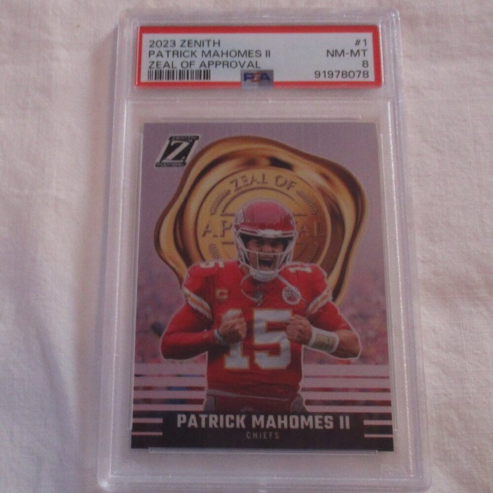 2023 ZENITH PATRICK MAHOMES II ZEAL OF APPROVAL PSA 8